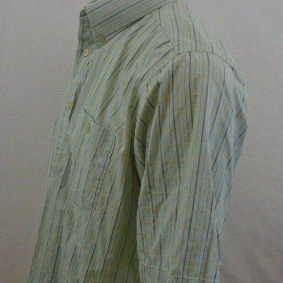 Cotton Reel Green Cotton Striped Short Sleeve - Picture 3 of 6